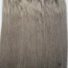 Clipe Na Extensão Do Cabelo Humano 8 Pçs / set cinza extensões de cabelo loiro 100g / Set cinza clipe em extensões do cabelo