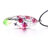 Handgemaakte Glas DIY Flower Tree of Life Ketting Life Tree Butterfly Crafts Necklace Jewelry