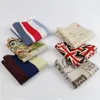 20pcs hankerchief sciarpe vintage lino hankies uomo s strip stella mappa design tasca tasca quadrato fazzoletti 22 * ​​22 cm n .21 -40