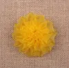 Hot Sale 3,5 tums Organza Carnation Blommor utan Clip Party Decoration Blomma för Kläder Skor Hår Tillbehör HT2134