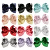 Baby stor bowknot hårklipp barn hårnål polyester band bågar 12 fasta färger Barrettes huvudkläder hårband barn hårtillbehör yl757