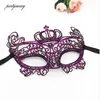 PF Crown Lace Masks Deguisement Fancy Costume Upper Half Face Eye Mask för Kvinnor Tjejer Halloween Masquerade Carnival Party LM018