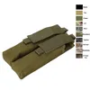 Outdoor Tactical MOLLE Double Magazine Pouch Bag Camouflage Pack Mag Holder Cartridge Clip Pouch Pistol NO11-542