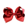 Baby Big Bowknot Hair Clips Kids Hairpin Polyester Ribbon Bows 12 Solid Colors Barrettes Headwear Hairbands Children Hair accessories YL757