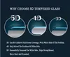 5d krökt för iPhone 7 plus härdat glas för iPhone7 plus / 8 plus full täckningsskärmsskydd skyddsfilm 3d