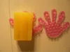 Присоска сильный двухсторонний всасывания ладони ПВХ двойной магии пластиковые присоски ванная комната мыльницы детские ладони