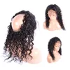 Cabelo virgem não processado malaio 360 rendas frontal pré-arrancado com cabelo de bebê onda de água encaracolado 824 polegadas cabelo humano malaio front9529663