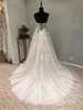 2018 Sexy Illusion Champanhe Vestidos de Casamento Cintas de Espaguete Querida Ver Através de Rendas Apliques País Nupcial Vestido Corset Voltar