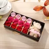 Romantic Rose Soap Flower With Little Cute Bear Doll 12pcs Box Gift For Valentine Day Giftsfor Wedding or birthday Gifts