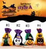 Roliga Halloween Dekorationer Creative Cartoon Pumpkin Witch Presentväskor Barnfest Klä upp Linne Candy Väskor