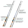 SEASHARK Canne à pêche M Power 2 Section Line W 6-12LB Lure W 1 / 4-3 / 4oz Canne à lancer 1.8 M Poignée en bois Casting Rod