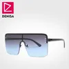 Denisa Square 대형 선글라스 남성 2018 플러스 사이즈 안경 여성용 큰 세미 림없는 프레임 UV400 Gafas Del Sol Mujer 22083