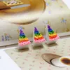 DIY resin accessories Rainbow color cake Novelty Items Simulated cream shell material Chocolate bean ornaments Nail adornment Mobile phone decoration