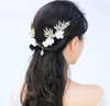 Sonnenblume Mädchen Blumenornament Tag Braut Kopfbedeckung handgemachte Reifen Krone Hochzeitskleid Zubehör Herztyp