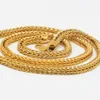 Ensemble de bijoux accessoires de mode massifs 18k or jaune rempli solide femmes hommes collier Bracelet os chaîne lien