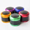 63mm 4 layers Aluminum Alloy Tobacco Grinders Convex Cap CNC teeth Herb Grinder Metal Grinders 5 colors OEM logo for wholesale