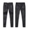 Wholesale-Faux Leather Pants Women Elastic Zipper Leather Pants Trousers Plus Size 2017 Leren Broeken Clothing Slim Fit Pencil Pants