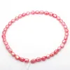 Fashion Surprise Gift Freshwater Natural Irregular Pearl String 8-11mm Pink Pearl