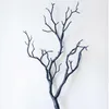 Newplastic konstgjorda växter Bröllopsdekoration Torkad träd Heminredning Påfågel Coral Branches J2y