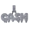 Mannen Iced Out CASH Hanger Ketting Goud Verzilverd Micro Pave Kubieke Zirkoon Hip Hop Ketting Jewelry2342305T6400641