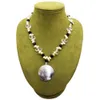 Modieuze zoetwaterparel sieraden natuurlijke zoetwaterparel kristallen schelp ketting vrouwelijke charme ketting sieraden