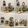 Cartoon Witch Pumpkin Black Cat Modello Candy Bag Corda Halloween Party Show Favor Decor Spirit Festival Biscuit Kids