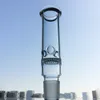 Гребень построить Bong Big Glass Bongs прямые Perc Стеклянные водопроводные трубы купола Душ Душ Масляные Установки с ясенью ловец WP522