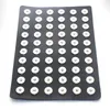 Snap Button Jewelry Stand 12mm 18mm Snaps Buttons Display 10 Colors Black Leather for 60 PCS Display Holder