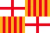 Bandeira de espanha de barcelona 3ft x 5ft poliéster bandeira voando 150 * 90 cm bandeira personalizada ao ar livre