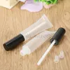 5pcs 15ML Lip Tubes Squeezable Empty Gloss Bole Container Plastic Containers Clear Lipstick Fashion Cool Lip Tubes For Makeup