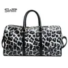 Leopard Print Large Capacity Women Travel Duffle High Quality Waterproof Leather Travel Bag Simple Luggage Bag Handbag