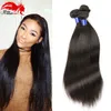 Hannah Peruano Cabelo 3 Bundles 8A Virgem Não Transformados Em Linha Reta Cabelo Humano Tecer Natural Cor Preta