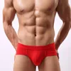 Sexiga Mens Briefs Underkläder Män Briefs Underlag Låg Midja Casual Andningsbara Borts SHORTS MEN CUCA MASCULINO CALZONCILLOS