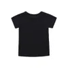 Moda 2018 Neonate Completi di abbigliamento Bambina manica corta T-shirt con stampa lettere Top + Pantaloni svasati in pelle nera Boutique Girls Suit 1-5T