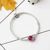 드롭 배송 매력 팔찌는 실버 도금 Pandora 여성 뱀 체인 합금 Charm Beads Girlfriend Gift Br004