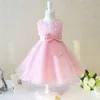 Klänningar Ny charmig prinsessa tävlingsblomma tjej klänning flickor prom födelsedagsfest special tillfälle klänningar barn klänning