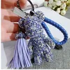 Cx-shirling mignon Bling complet CZ strass Animal porte-clés voiture porte-clés anneau pendentif pour breloque de sac Gifts2839