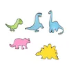 cartoon dinosaur Brooch pins Enamel Animal Lapel pin for women men Top dress cosage fashion jewelry will and sandy