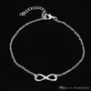 5pcs / set Luxury Heart Palm Anchor Pearl Infinity Alloy Foot Chain Women's Fashion Anklet Armband Smycken Set Presenter