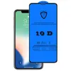 9D 10D Gehard Glas Volledig Zelfklevende Lijm Screen Protector Beschermfolie Voor iPhone 15 14 13 13PRO 12 11 pro Max XR X 8 7 6 plus