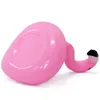 Ins PVC Nadmuchiwane Flamingo Napoje Puchar Uchwyt Basen Cartoon Pływaki Pływający Napój Kubek Stojak Ring Bar Podstawki Floatation Dzieci Bath Toy