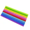 Reusable Silicone Drinking Straws Flexible Drink Tools BPA Free Colorful Silicon Straight and Bent Straw for Home Bar Accessories