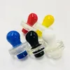 Tappo di carb multicolore Bolla di vetro Tappo di carb Vari stili per banger al quarzo Nuovi arrivi Accessori per fumatori Colore a caso Invia DCC