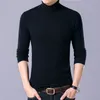 2017 Casual Meio Turtleneck Camisola Homens Brand-Roupas Novo Clássico Pullovers Masculino Top Quality