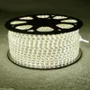 220 V 230V 240 V LED-strips 100m / partij SMD2835 Flexibele strip met Power Plug IP67 Warm Wit Puur wit voor Kerstmis door DHL