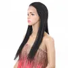 18-22 inch Black Wigs Box Braid Wig Heat Resisant Synthetic Braided Lace Front Wig for Women