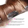 Clip In Human Hair Extensions 100G Machine Made Remy Clip In Extension 7PCS Set Brazilian Hair Extensions