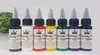 Tattoo-inkten 30 ml natuurlijke plant pigment permanente make-up 7pcs / lot tatoeages inkt voor body professionele schoonheid kunstbenodigdheden