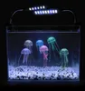 Mini ornement sous-marin pour tortue, 5.5cm, 8cm, 10cm, effet lumineux, méduse artificielle, décoration d'aquarium