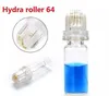 64 pins Titanium Hydra Roller 0.25mm/0.5mm/1.0mm Anti Wrinkle Acne removal skin care tools